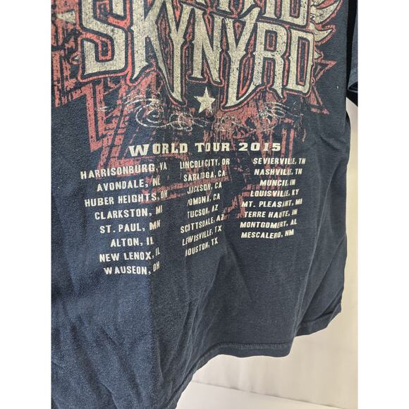 Vintage Lynyrd Skynyrd Tour Shirt 2015, Mens Size Large, Black - Picture 6 of 7